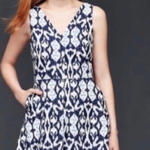 Linen ikat dress
